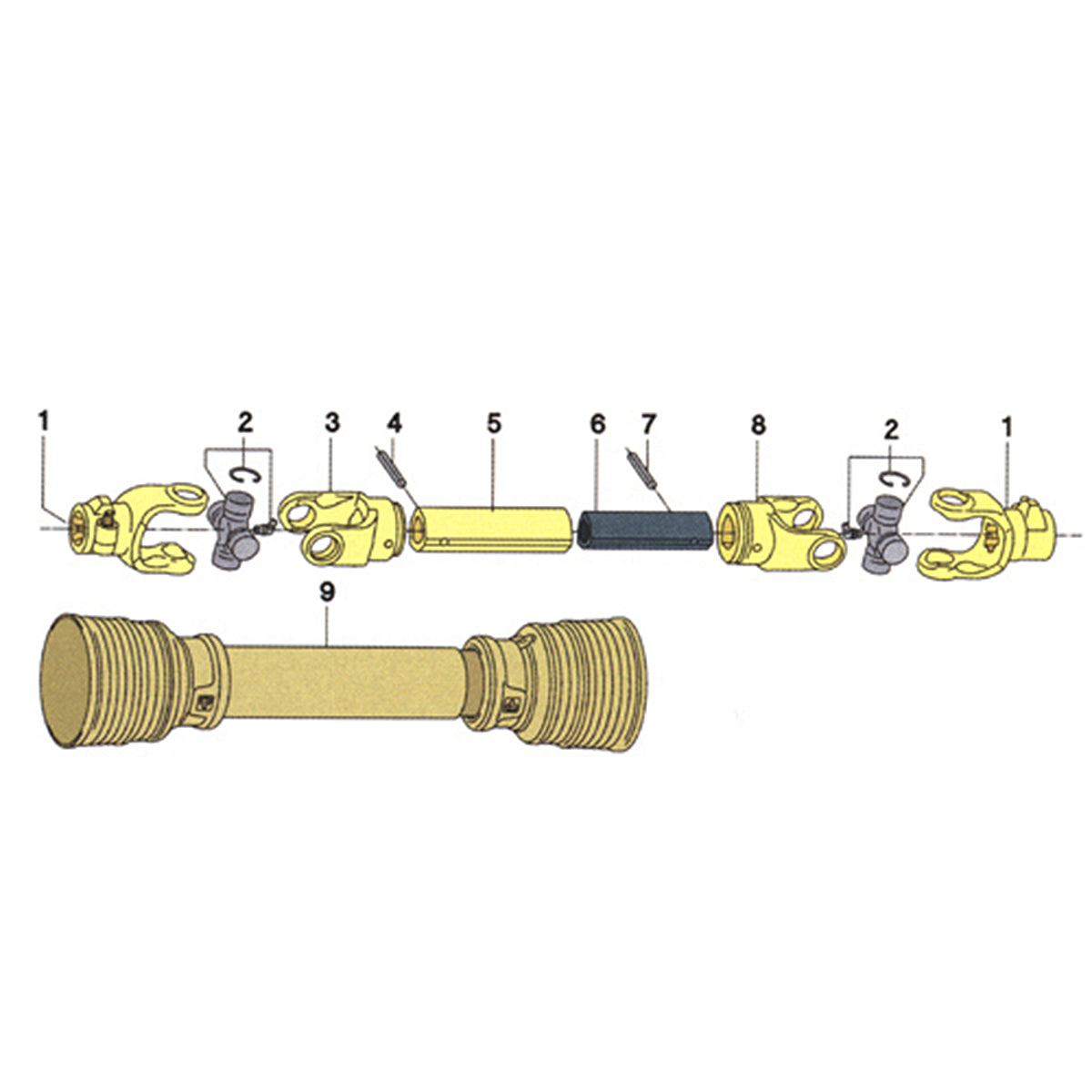 AX5 (32.8 OL) PTO SHAFT 32-3/4"
