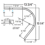 1 HOLE LANDSCAPE RAKE TINE