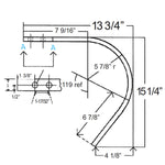 2 HOLE LANDSCAPE RAKE TINE