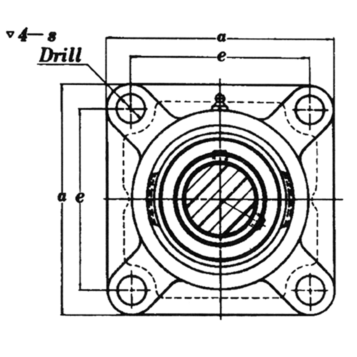 FLANGE 4 HOLE G 85-MSB