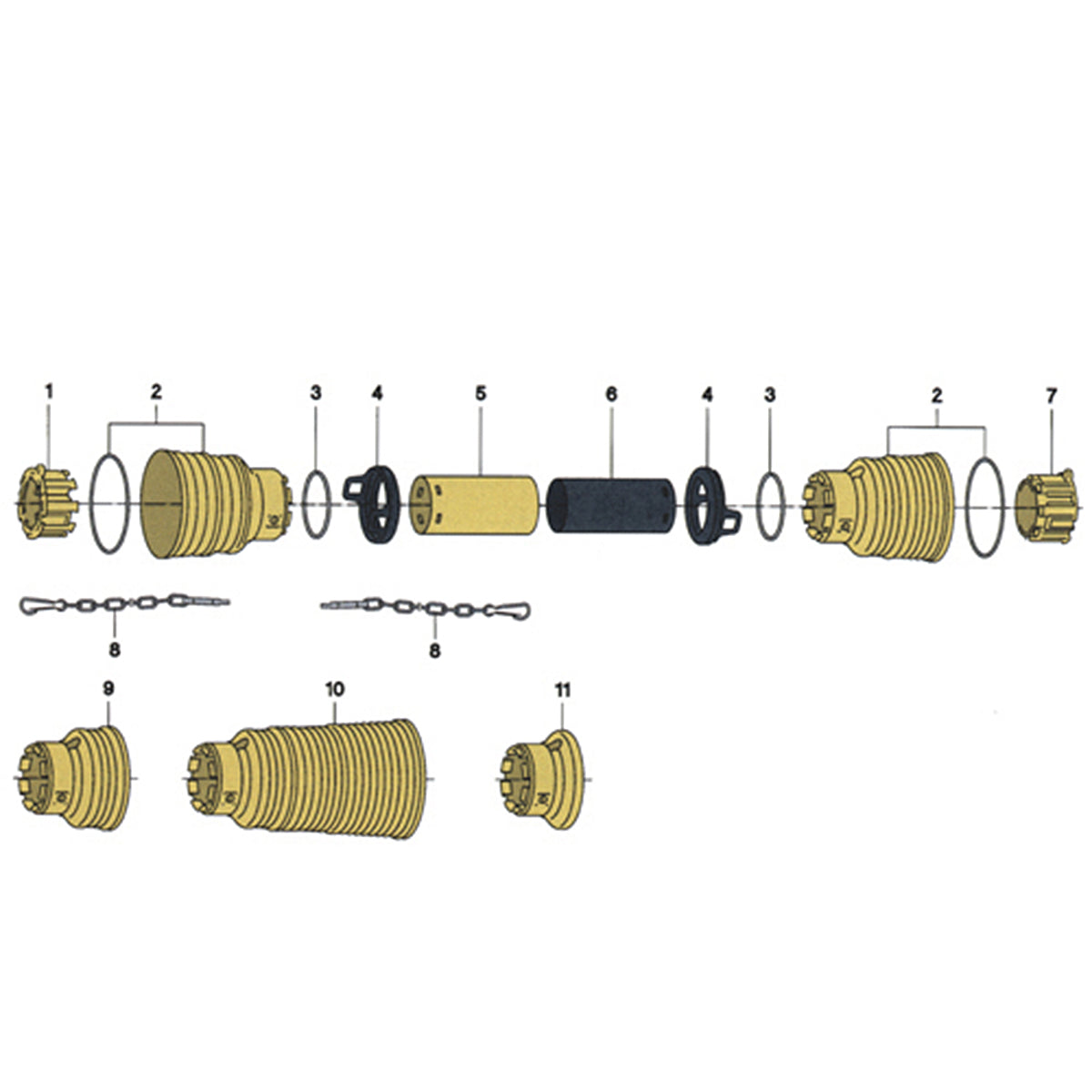 90SS5127 1540MM PTO SHIELD TO
