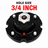 HUB W/BRGS F/3/4" AXLE ADJ 3 PC